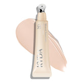 KYDA Mineral Eye Cream packaging details showing an eco-friendly design and branding