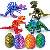 Kyerivs dinosaur Easter egg 4-pack for tactile play