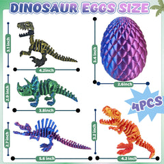 Kyerivs dinosaur egg fidget with articulated joints for imaginative play
