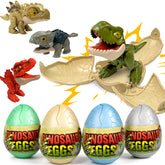 Kyerivs dinosaur egg hatching reveals a collectible figure, perfect for Easter play.