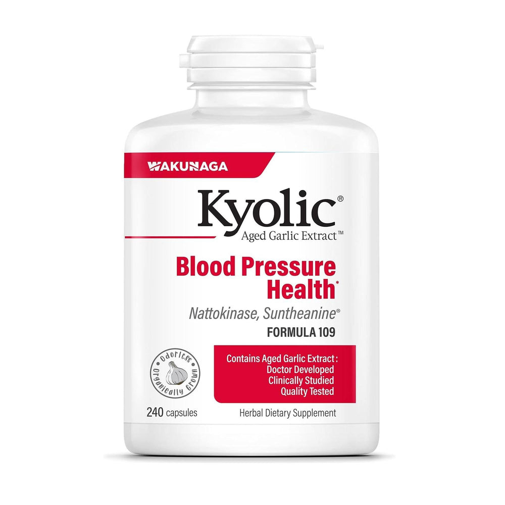 Kyolic Aged Garlic Extract Formula 109 bottle for daily heart health support