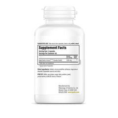 Reserve 600 mg bottle emphasizes organic, non-GMO garlic for cardiovascular support.