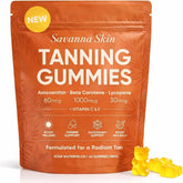 KYZTMHC Savanna Skin Gummies pack shot with resealable pouch for on-the-go beauty.