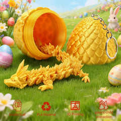 KZPPZ dragon egg placed in a basket makes a charming Easter decoration.