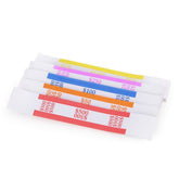 L LIKED currency band pack, self-sealing, keeps bundles tidy for quick counting.