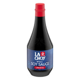 La Choy Soy Sauce bottle pouring to season rice quickly