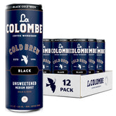 La Colombe Cold Brew Black front can showcases cafe-quality taste.