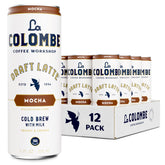 La Colombe Mocha Draft Latte can, ready-to-drink, on-the-go energy.