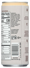 Ingredients label highlights oat milk and real vanilla in La Colombe latte.