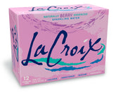 La Croix Berry Delicious bottle pour shows a zero-calorie berry refreshment.