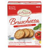 La Panzanella tomato and basil bruschetta crackers pack for snacking and entertaining