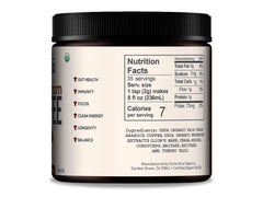 La Republica Instant Mushroom Coffee jar front highlighting smooth, high-quality Arabica blend.