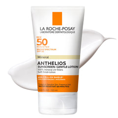 La Roche-Posay Anthelios Mineral Sunscreen bottle with pump for easy application