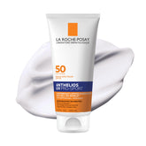 La Roche-Posay Anthelios UV Pro-Sport bottle demonstrates durable SPF 50 protection during workouts.