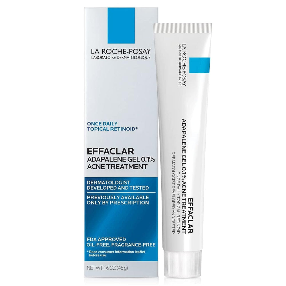 La Roche-Posay Effaclar Adapalene Gel bottle for oil-free acne care.