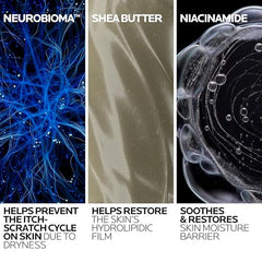 Ceramide-shea-butter scene showing nourishing formula for barrier support.