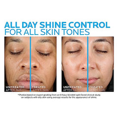 La Roche-Posay Toleriane Double Repair Matte texture swirl highlights oil-free hydration.