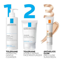 La Roche-Posay UV Glow SPF 35 tinted swatch shows subtle sun-kissed tint