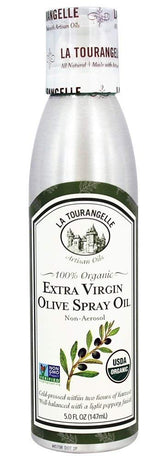 La Tourangelle EVOO spray bottle pour showcases balanced flavor for everyday cooking.