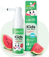 LAB52 Kids Oral Spray bottle front for easy, kid-friendly dental care