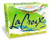 La Croix Mango sparkling water can with refreshing mango notes.