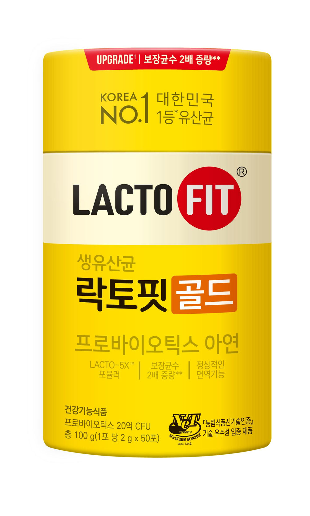 LACTO-FIT Gold daily probiotic stick for convenient on-the-go use and gut balance.