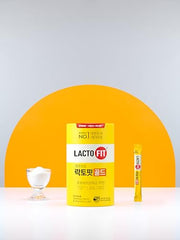 LACTO-FIT Gold on-the-go pack offers quick, water-free probiotic intake for busy days.