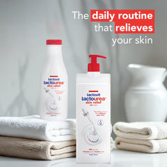 Lactovit Lactourea Body Wash soft skin close-up highlights gentle relief.