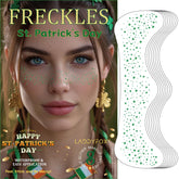 LADDYFOX green face patches with 8 festive designs for quick St. Patrick's sparkle.