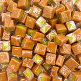 LAETAFOOD Caramel Cubes with green apple filling in a 1 lb bag for sharing