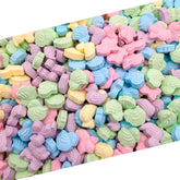 LAETAFOOD Easter candy with pastel ducks, chicks, and bunnies for egg hunts.