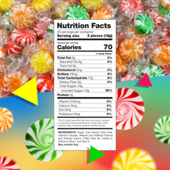 LAETAFOOD Fruit Starlights pinwheel design close-up highlights bright colors