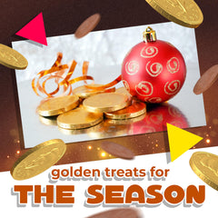 LAETAFOOD Gold Chocolate Coins embossed detail emphasizes a 1.5-inch treasure size