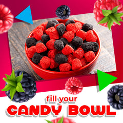 LAETAFOOD crunchy nonpareil-coated gummies top ice cream desserts.