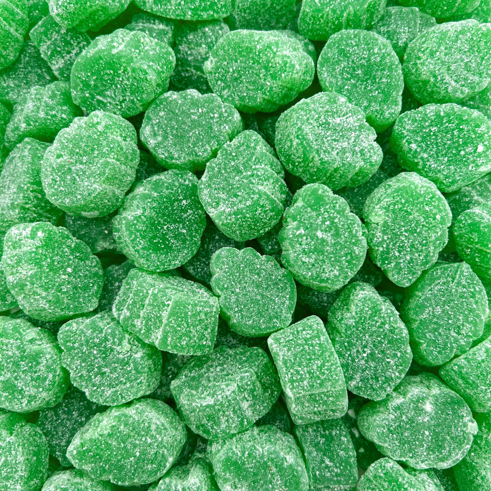 LAETAFOOD Spearmint Leaves jelly candy bag provides a refreshing after-meal bite.