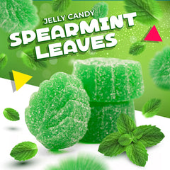LAETAFOOD Spearmint Leaves with light sugar dust boost palate freshness.