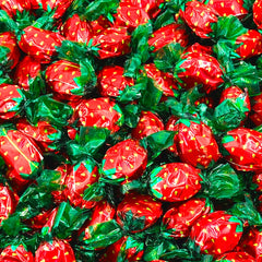 LAETAFOOD Strawberry hard candy 1lb bag for sharing at parties and gatherings.