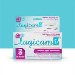 Lagicam V 3-day treatment cream tube for targeted vaginal relief with 4% miconazole