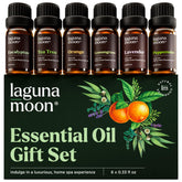 Lagunamoon essential oils set for diffusers enhances ambiance and mood naturally.