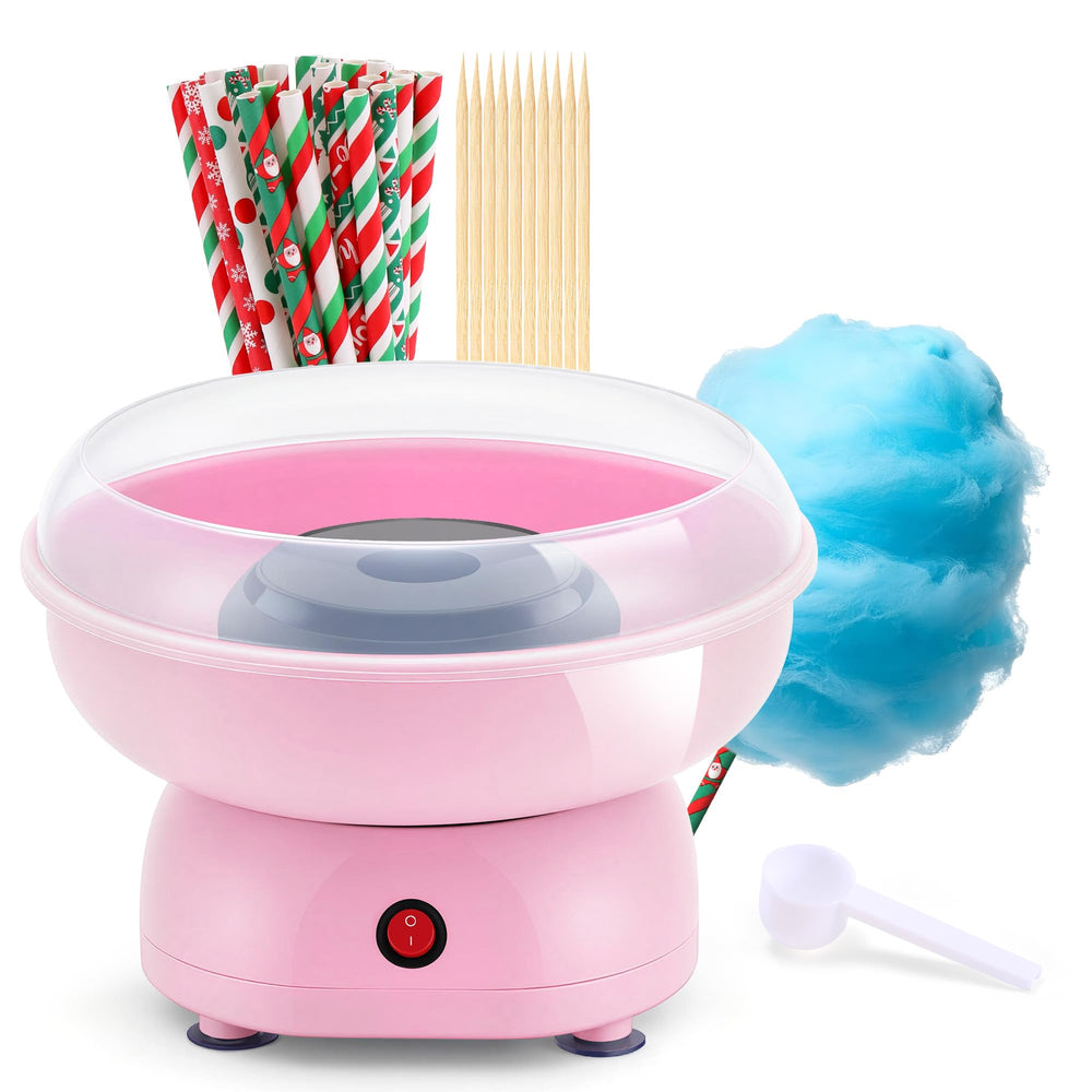 Laicao cotton candy machine front view, compact and family-friendly centerpiece