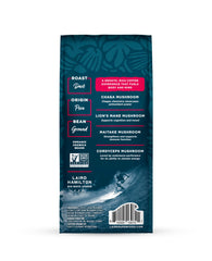 Laird Superfood Peruvian Dark Roast ground coffee close-up; ideal for pour-overs and drip