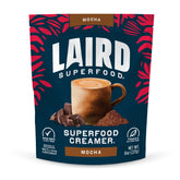 Laird Superfood mocha creamer powder ready to mix into coffee for a dairy-free mocha