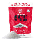 Lakanto Classic bottle showing zero-calorie sugar substitute for everyday cooking