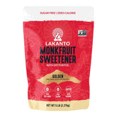 Lakanto Golden Monk Fruit Sweetener bottle for sugar-free cooking