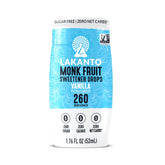 Lakanto Vanilla Liquid Monk Fruit Drops bottle for on-the-go zero-calorie sweetness