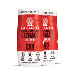 Lakanto Liquid Monkfruit Drops original bottle for zero calorie sweetness in coffee or tea