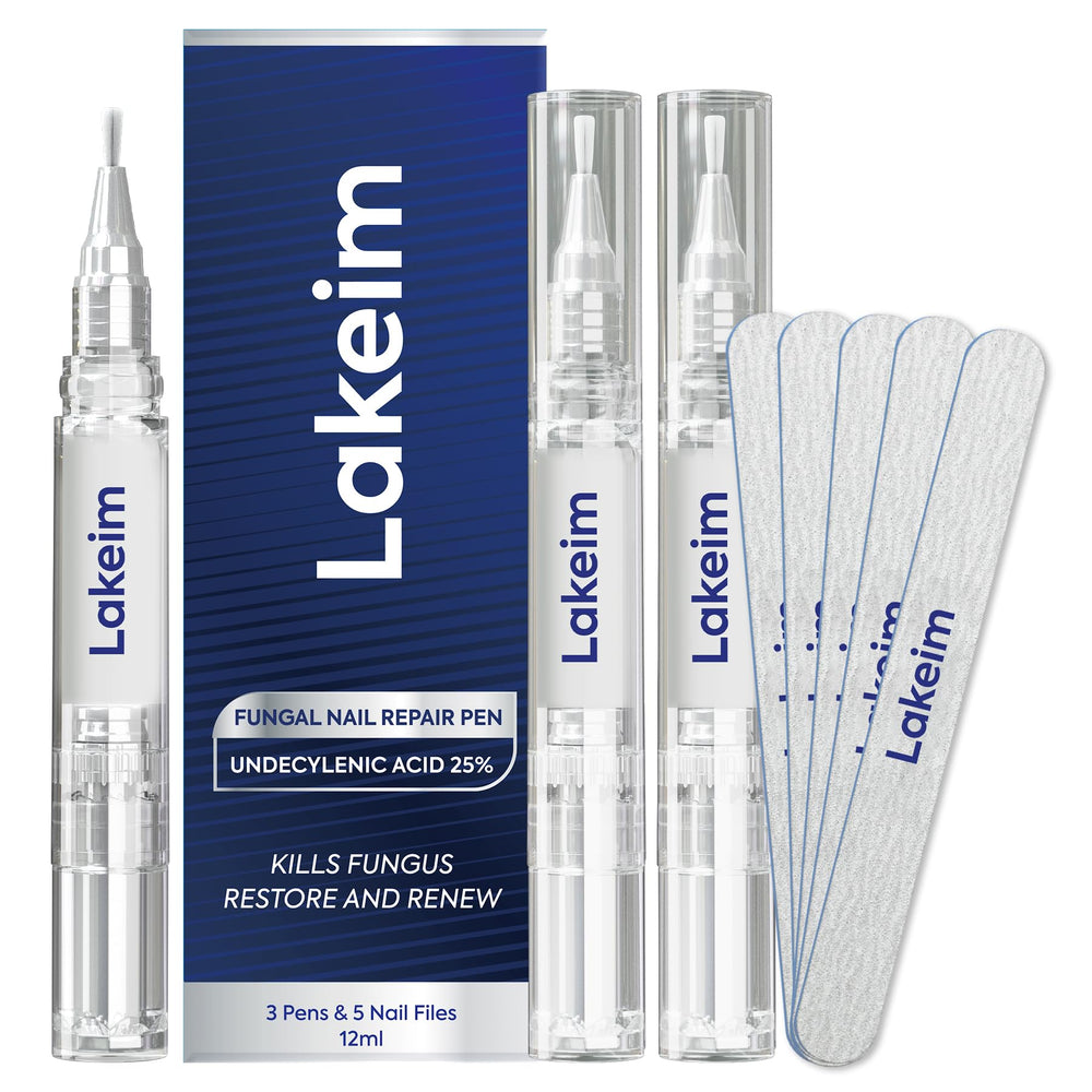 Lakeim Toenail Fungus Treatment Pen applying precisely to nails for targeted care and improved appearance.