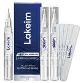 Lakeim Toenail Fungus Treatment Pen applying precisely to nails for targeted care and improved appearance.