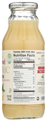 Pouring Lakewood Lemon Pure Organic juice for a quick citrus lift in any drink.