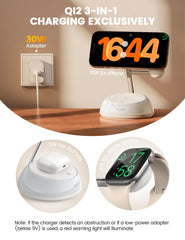 Lamicall AirPods charging dock with organized setup